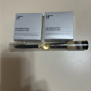 2 IT Celebration Foundation color light w/brush all NEW